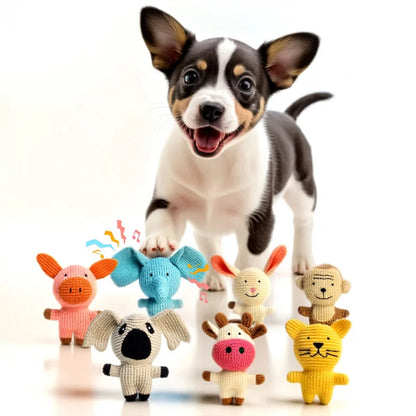 Pet Supplies: Durable Chew-Resistant Corn Plush Toys for Cats and Dogs, with Sound and Various Cartoon Designs