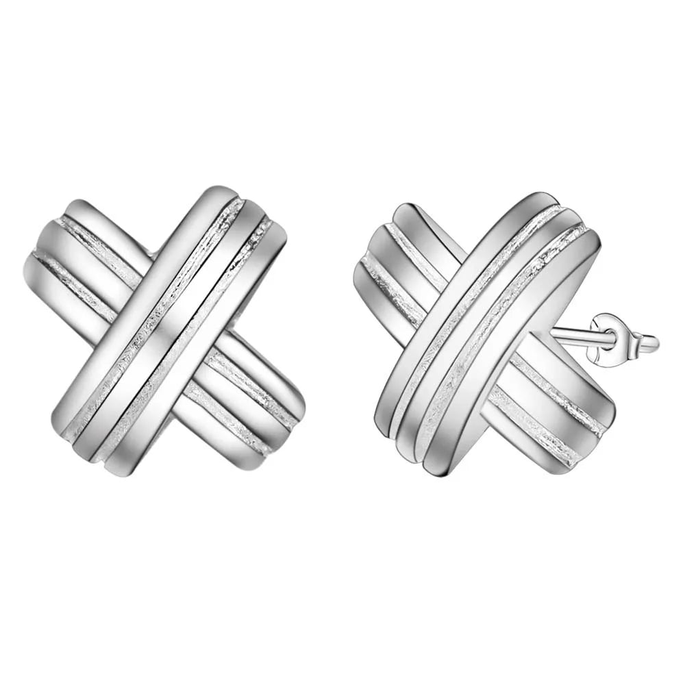 New 925 Sterling Silver Earrings for Women Exquisite Wedding Jewelry Elegant Female Accessories Fashion Party Gifts