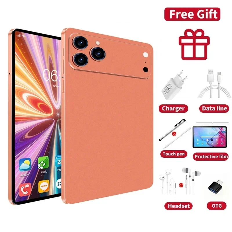 2026 Pad 17 Pro Max Tablet PC 11 Inch 24GB 2T Android16 Snapdrago 8gen3 5G Dual SIM Call WIFI 20000mAh Tablet Face Recognition
