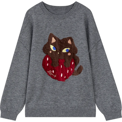 ELFSACK 2024 Autumn New Arrivals Colorful Christmas Y2K sweater Knitwear for women