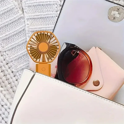 Portable Handheld Fan Small Fan With Three Speed USB Rechargeable Fan Suitable For Home Travel Uses