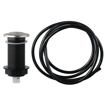 Kitchen Garbage Disposer Extended Air Switch Stainless Steel Button Pneumatic Switch Jacuzzi Starter Accessories with Air Hose