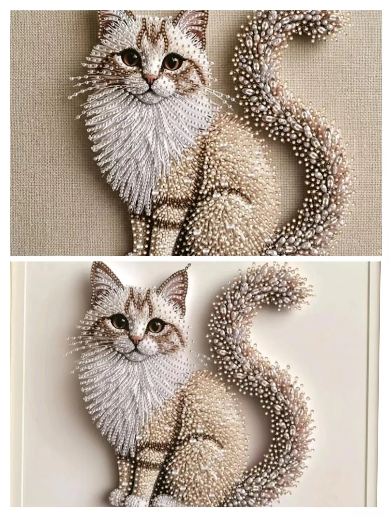 Cat three-dimensional decorative painting, suitable for wall decoration