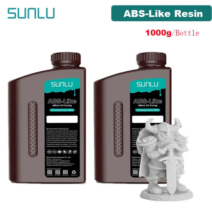 SUNLU UV ABS Like Resin 405nm 2KG 1KG/ Bottle Low Odor And Low Shrinkage For LCD 3D Printer Printing Material 3D Printing