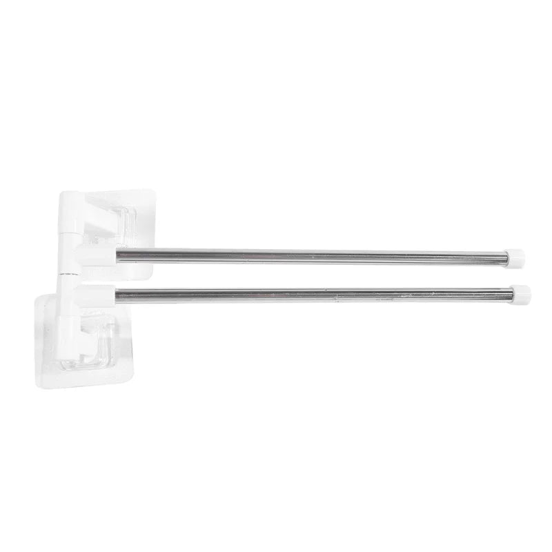 Bathroom Towel Rack Rotatable Towel Holder Space Aluminum 2/3/4/5/6-Bar Towel Hanger Kitchen Shelf Paper Hanging Wall Mounted