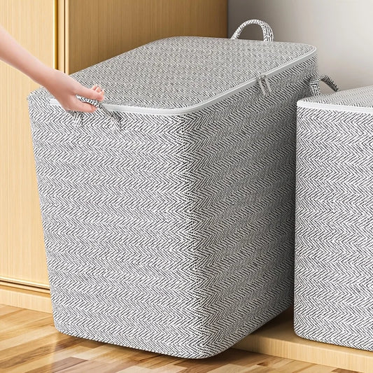 Foldable Storage Boxes 5pcs with Lids,Fabric Closet Organizer&Under Bed Bin,Home Rectangle Organizer Storage Boxes Organizadores