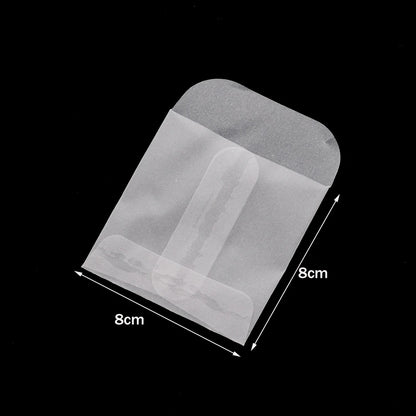 50Pcs White Translucent Jewelry Storage Bag For Card Earring Necklace Bracelet Gift Packaging Storage Mini Envelopes Wholesale