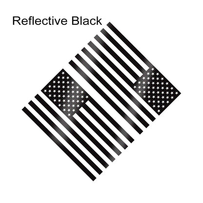 2Pcs US Flag Vinyl Stickers American Flag Decal For Car Trucks Windows Side Door Body Bumpers Laptops Styling Decor Accessories