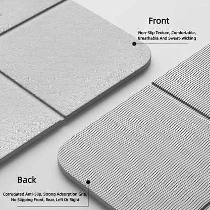Ecological, Tpe, folding yoga mat, for travel, physical exercise, double-sided, anti-slip, Pilates and floor exercise