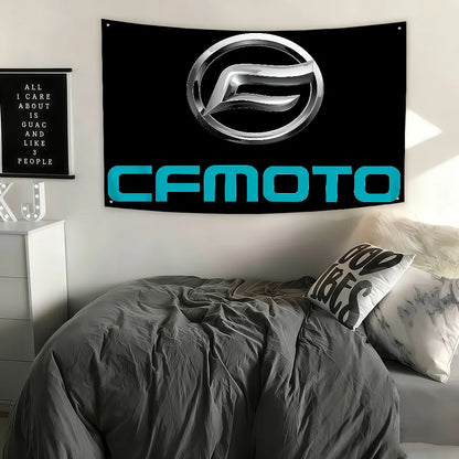 CFMoto Fashion Brand Motorcycle flag Art Sci Fi Room Home Decor Wall Mount Home Decor Banner