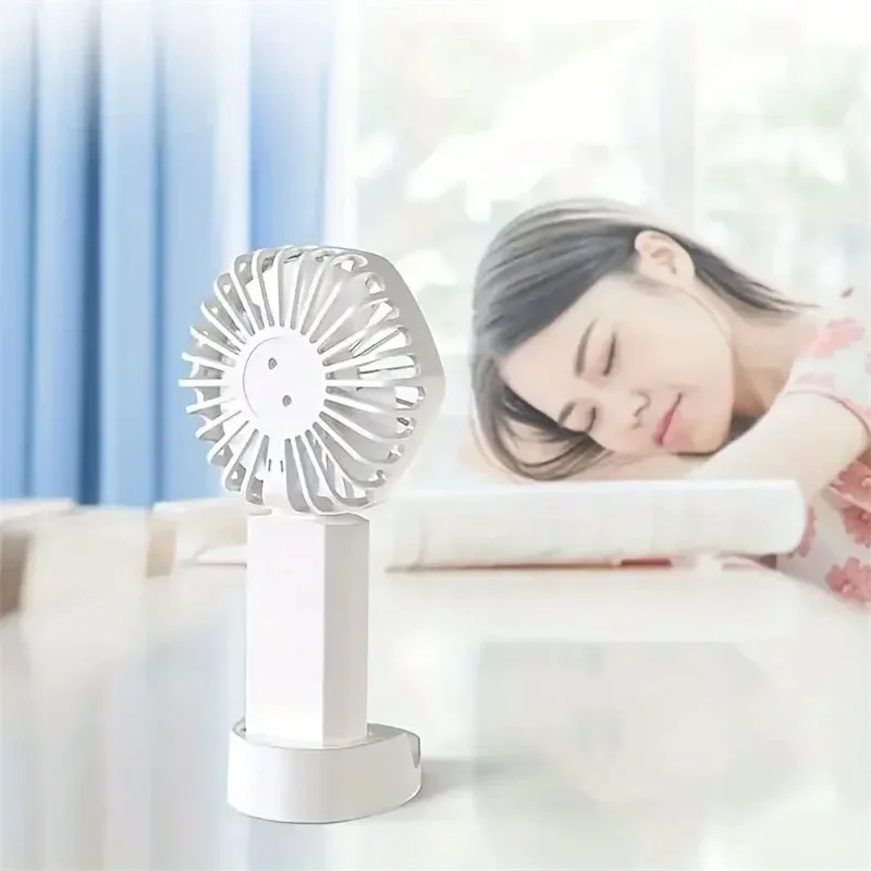 Portable Handheld Fan Small Fan With Three Speed USB Rechargeable Fan Suitable For Home Travel Uses
