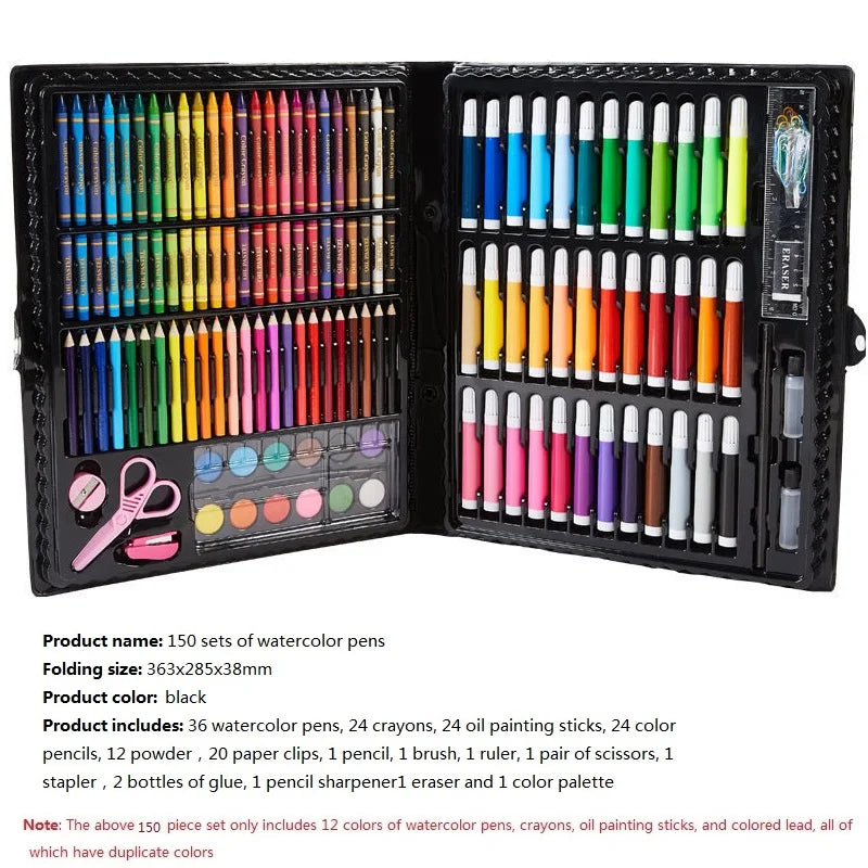 Children's Painting 색칠공부 Full Set Brushes Art Tools Gift Box Set Developing Children's Create Draw Interests  Art Supplies
