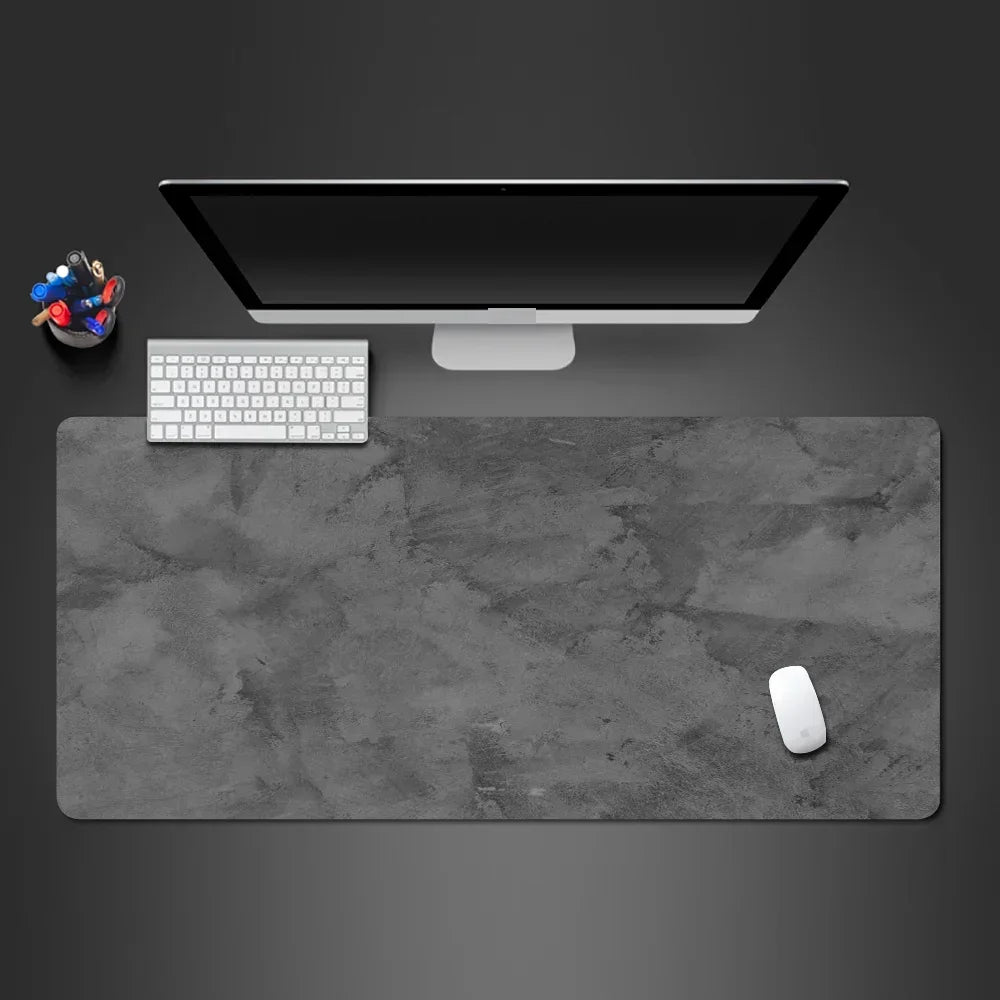 Gray Mouse Pad Large/Small Overlocked Mousepad XXL Desktop Keyboard Table Pad Gray Series Game Desk Mat Computer Accessories