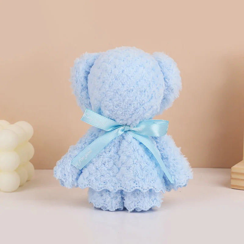 1-10Pcs Teddy Bear Towel Gift for Baby Shower Kids Birthday Party Favors Wedding Anniversary Guests Gift Christmas Easter Decor