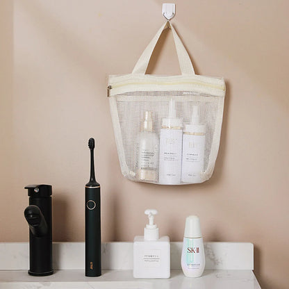Shower Caddy Portable, Mesh Shower Caddy Tote Bag Quick Dry Hanging Toiletry and Bath Organizer for Dorm, Gym, Beach, Travel