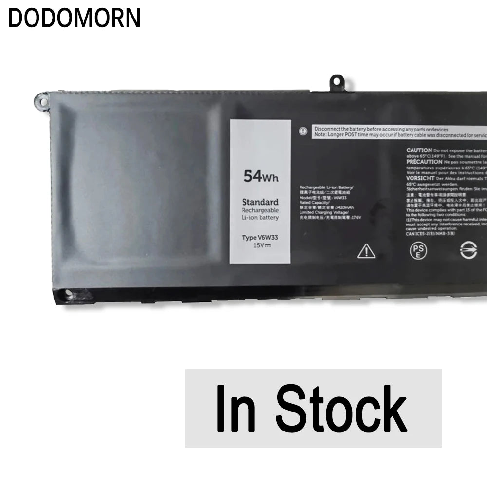 V6W33 Laptop Battery For Dell Inspiron 5310 5410 5510 5515 7415 7420 Latitude 3320 3420 3520 Vostro 3525 5515 5620 G91J0 TN70C