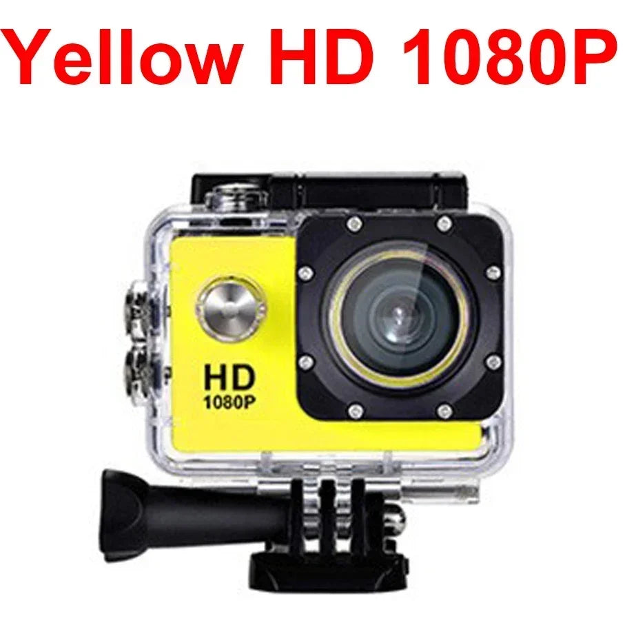 Action Camera Ultra Full HD 1080P 2.0-inch Screen Camcorder Underwater Waterproof Video Recording Sport Extreme Go Pro Cam