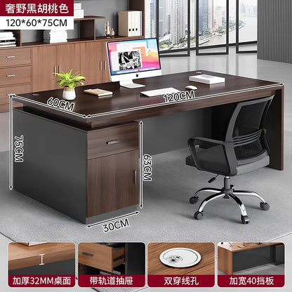 Cabinet Aesthetic Modern Desk Black Unique Gaming Computer Office Desk Design Writing Biurka Komputerowe Home Accessories