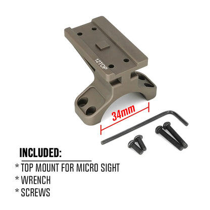 COMM C1 Modular Mount 1.54"/1.70" Optical Centerline Height 30/34mm Ring Size ScopeMount With Offset Optic Adapter