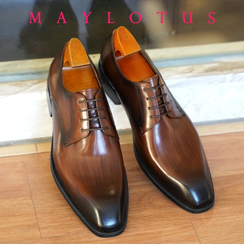 Men Shoes Leather Formal Men‘s Shoes Oxfords Male Wedding Party Office Business Shoe Male Zapatos De Hombre
