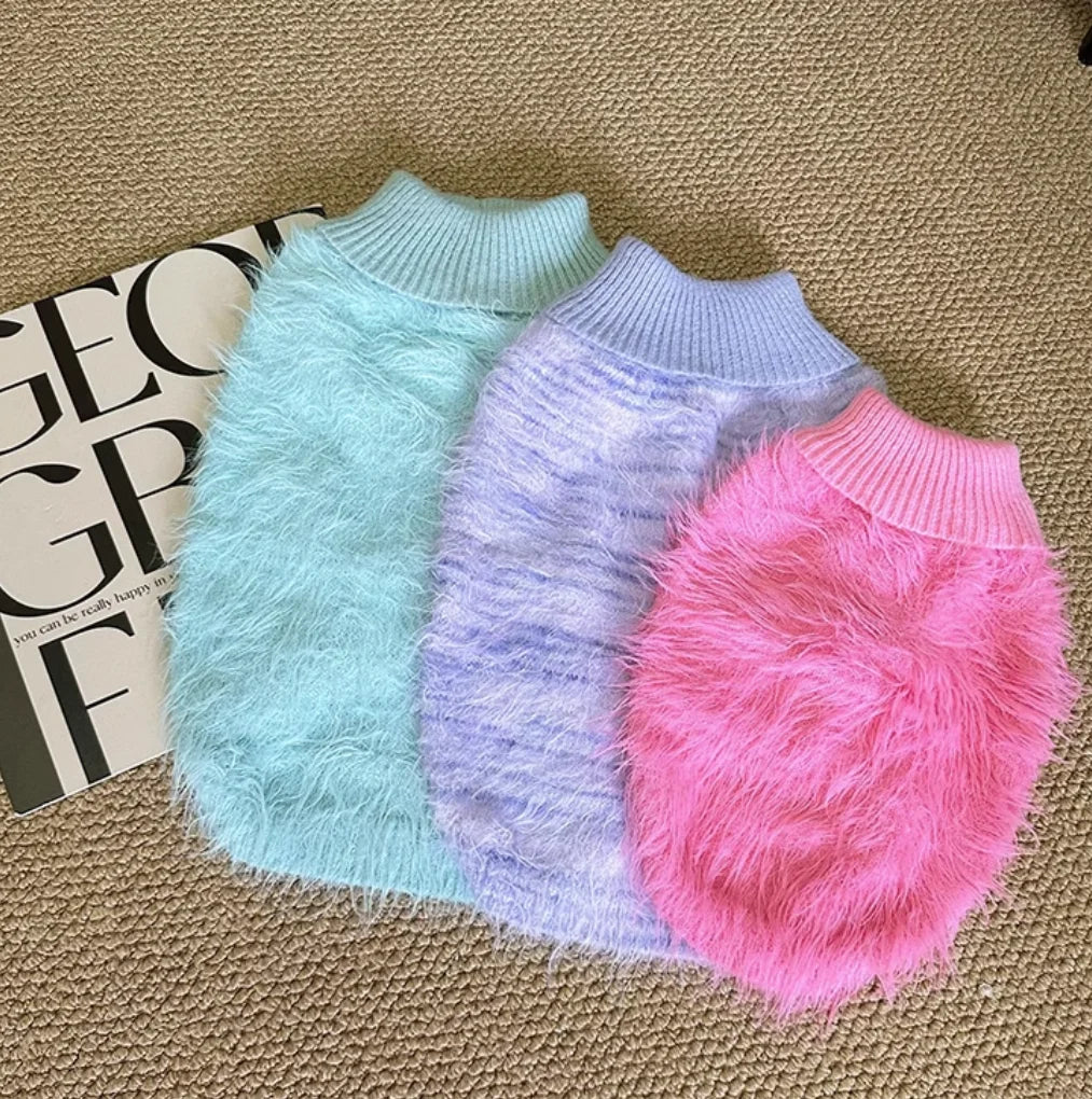 Autumn and winter pet dog clothing: faux fur fleece vest for French Bulldogs, Schnauzers, Shih Tzus, and other small dogs.