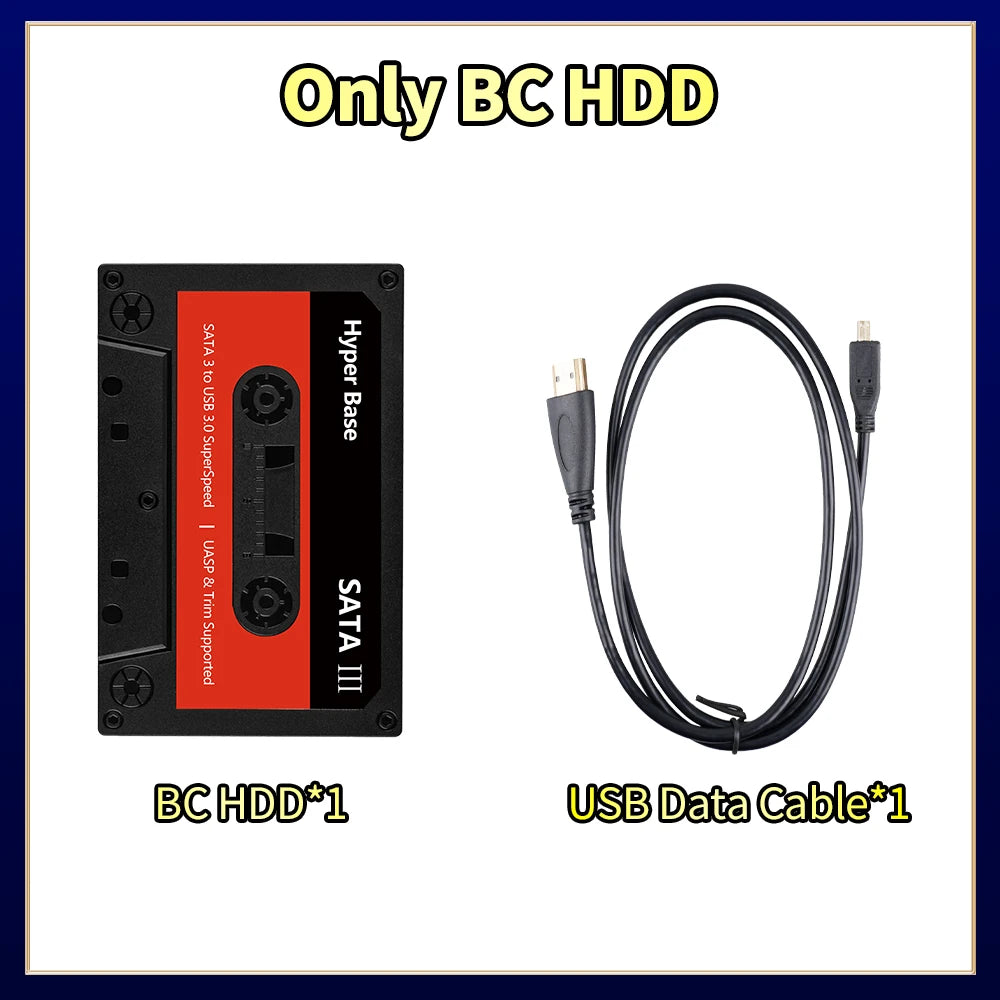 Game Hard Drive With Batocera 40 Built-in 52000+ Retro Games Emulator For PS3/PS2/WII/N64/SNES/MAME/Gamecube Gaming HDD For PC