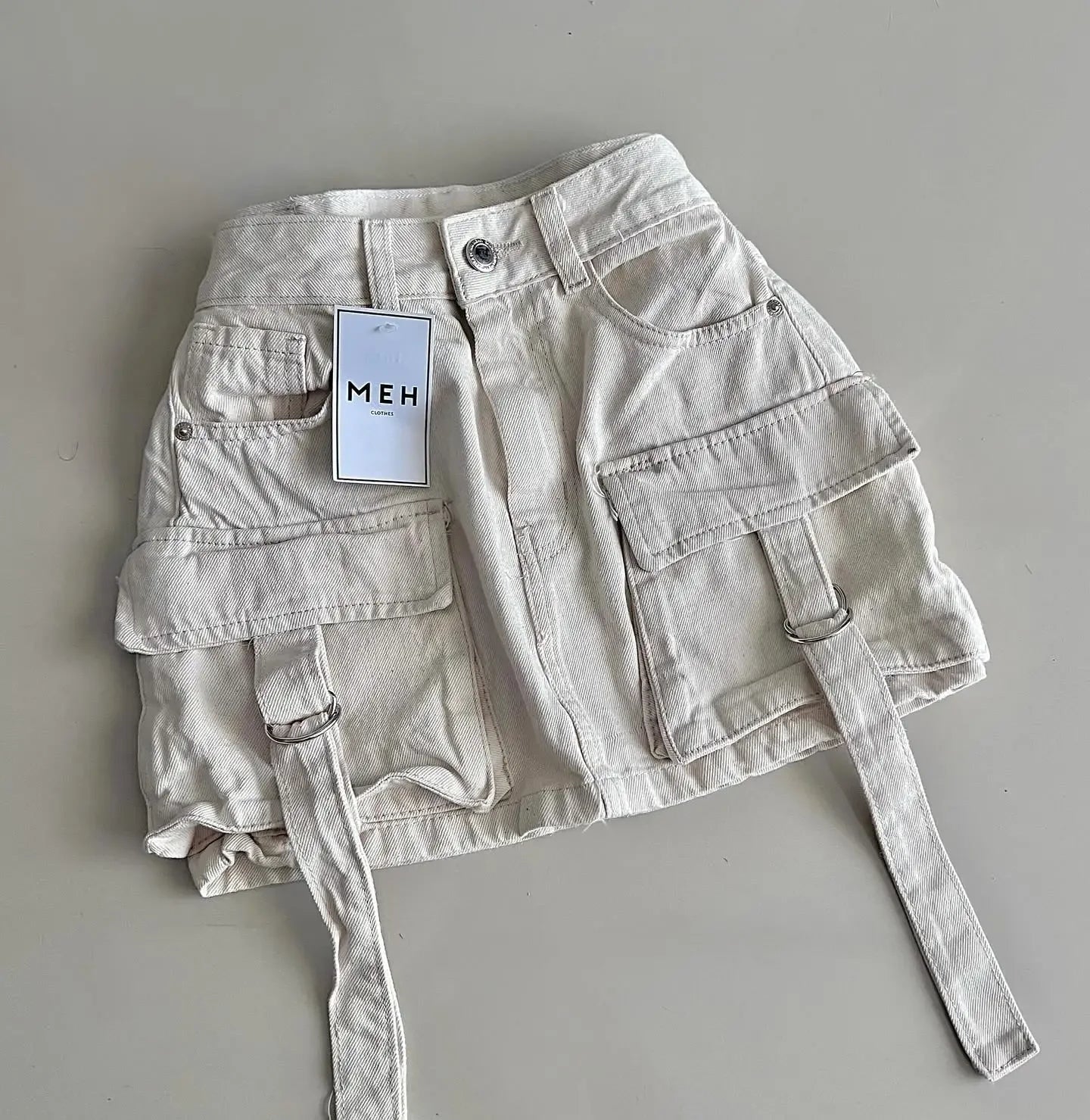 Streetwear Hot Girl Denim Skirt Women Harajuku Retro Gothic Multi Pocket Mini Skirt Fashion Casual Sexy Ultra Short Denim Skirt