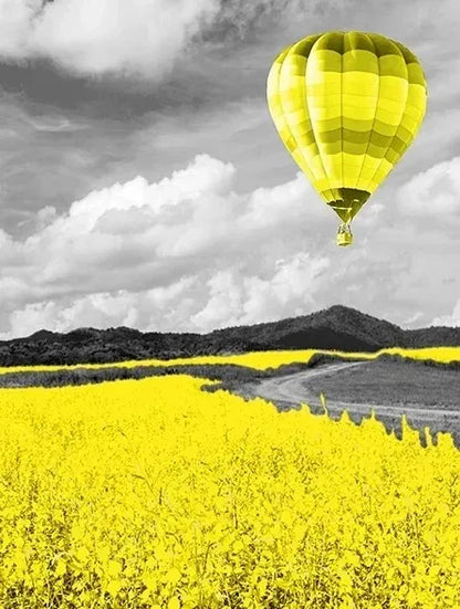 Black and White Europe Landscape Picture Home Decor Nordic Canvas Painting Wall Art Yellow Scenery Posters for Living Room Decor