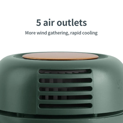 Portable Fan Mini Handheld Rechargeable Bladeless Electric Fan Clip Waist Fan Suitable for Outdoor Ventilation Desktop Small Fan