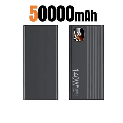 Lenovo 140W 500000mAh Power Bank Super Fast Charging Large Capacity Intelligent Digital Display Power Bank For IPhone For Xiaomi