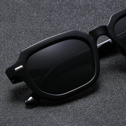 1Pc Men's Fashion Glasses New Trendy Square Frame Retro Rivet Y2K Music Festival Cool Street Style Decoration Suitable for Daily