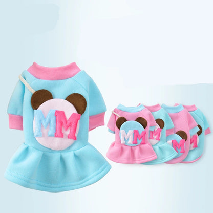 New Cartoon Dog Clothes for Small Dogs Spring Antumn Dog Coat Jacket Clothing Puppy Cartoon Pet Clothes Dress for Chihuahua