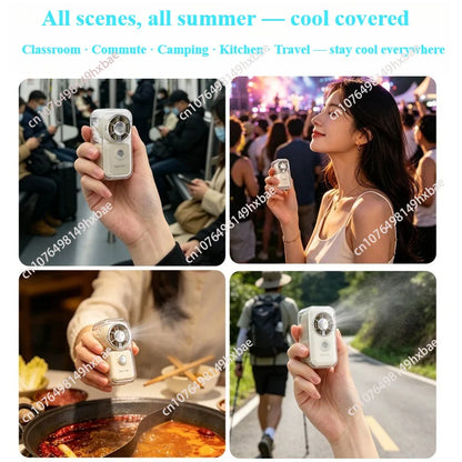 Portable mini fan | silent | long battery life/mini handheld fan, portable USB charging pocket fan, 5-speed silent cooling fan