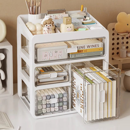 Drawer Desktop Organizer, Organizer Drawers, Desk Stationery Organizer, Multifunctional Dustproof Large Capacity Office Shelf