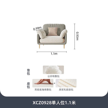 Living Room Small Apartment Light Luxury Modern Simple Cream Color Matching Internet Celebrities