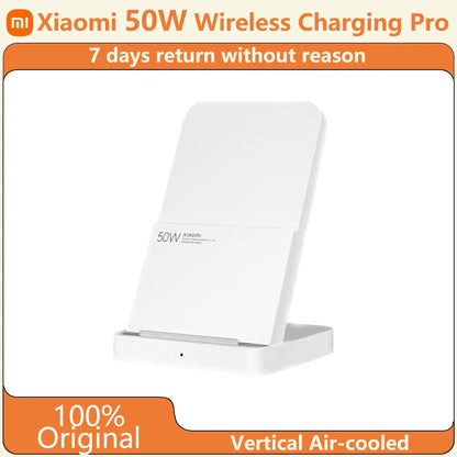 Original Xiaomi 50W Pro Vertical Air-cooled Wireless Charging Fast Charging Qi Stand for Xiaomi 14/13/12S Ultra/10