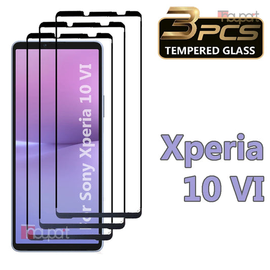 3PCS Tempered Glass For Sony Xperia 10 VI Screen Protector Film For Sony 10 VI Glass
