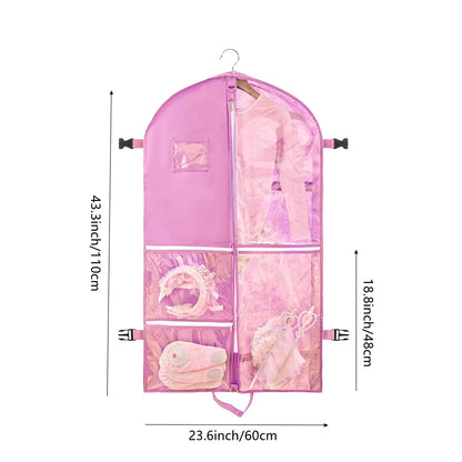 Garment Bags for Travel Clothes Dust Cover Hanging Garment Bags for Men Double Sides Zipper Large Pockets Storage Bag Closet Clo