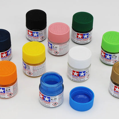 TAMIYA Acrylic Pigment Water-Based Paint Gloss Military Model Gumdam Coloring Pen Coating Spray Handmade Series X1-X2