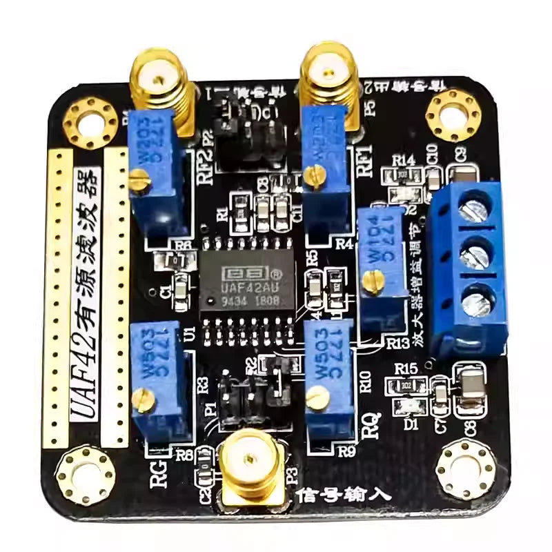 UAF42 Active Filter Module, Configurable High-Pass, Low-Pass & Band-Pass Filter, Tunable Low-Pass Signal Filter