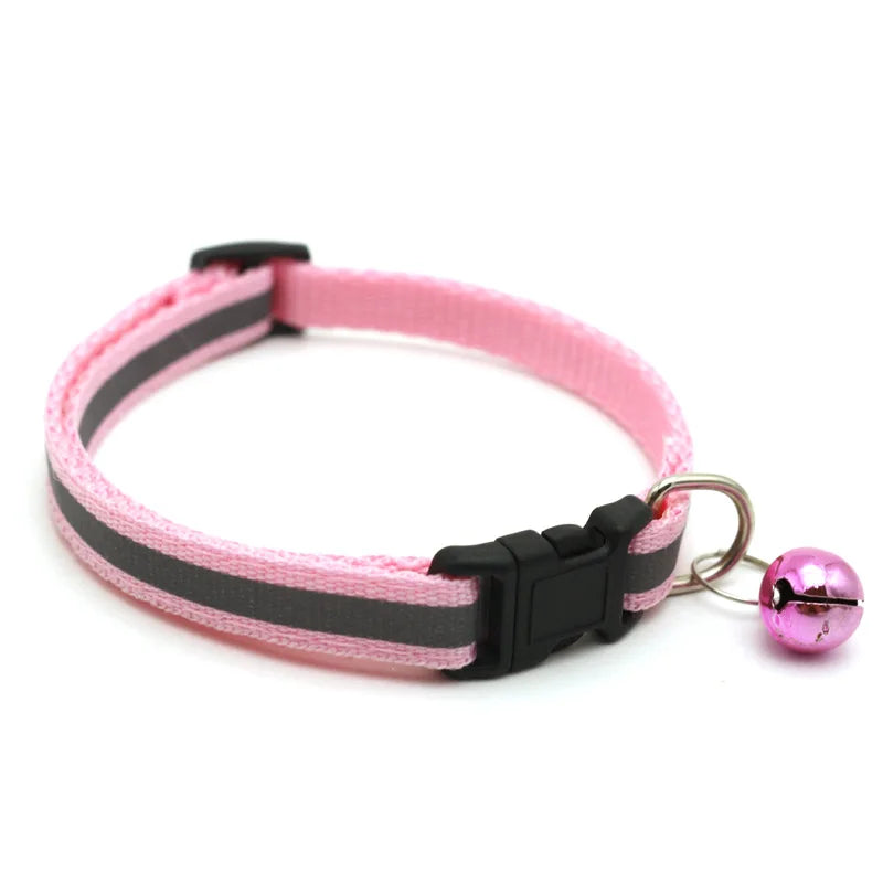 Adjustable Customize Name Nylon Cat Personalized ID Collar Bell Pet Products Small Fast Breakaway Unisex Kitten Supplies Cat Tag
