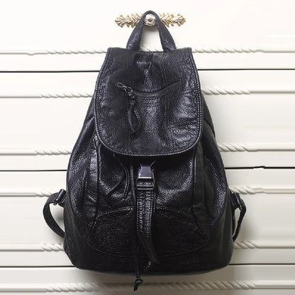Backpack; 2025 New Backpack; Vintage Backpack; Portable Shoulder Bag; Pu Leather Backpack; Travel Backpack