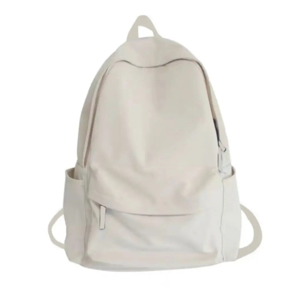 Nylon Versatile Backpack Black Grey White Red Waterproof Travel Bag Large Capacity Washable Computer Bag Unisex School Bag