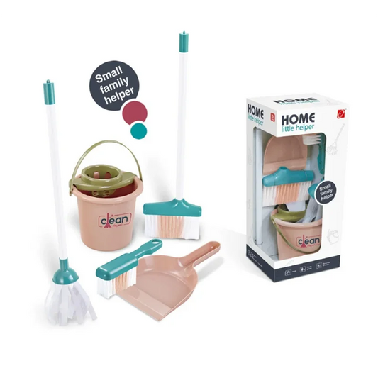 Children's Simulation Cleaning Tool Playset, Kids Pretend Play  Cleaning Toy Home Vacuum Cleaner&Broom&Mop House Cleaning Toys
