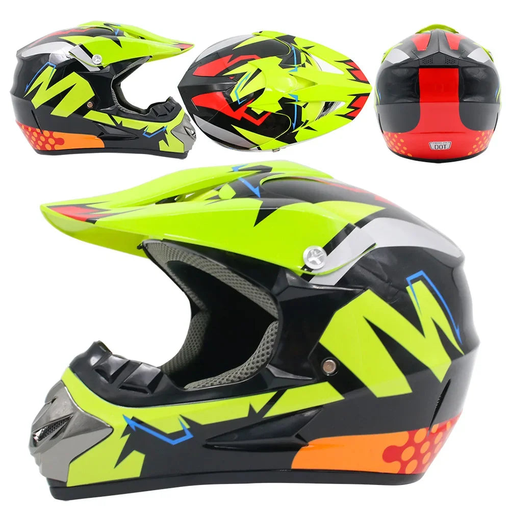 Kirim 3 Buah Hadiah Helm Sepeda Motor Helm Off-Road Sepeda Downhill AM DH Cross Helm Capacete Motocross Casco helmet motorcycle
