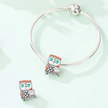 Colorful 925 Sterling Silver Mushroom Rabbit Beads & Toucan Dangle Charm Fits Bracelet Boutique Beautiful Pendant Gifts