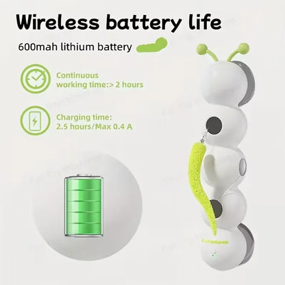 Caterpillar Pet Cat, Caterpillar Toy, Electric Self-Entertainment and Boredom Relief Device, Suction Cup Interactive Smart Pet C