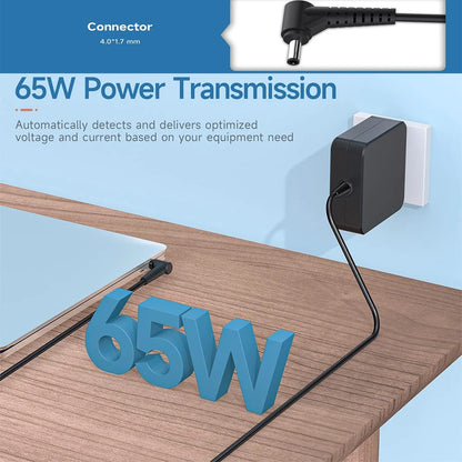 Charger for Lenovo Laptop, Ideapad 3 330 320 310 330S S340 S145,   65W 45W 7.5Ft Cable