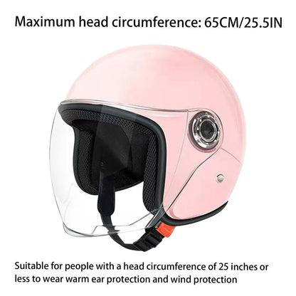 Lightweight Motorcycle Hat Unisex Electric Riding Helmet Four Seasons Comfortable Ventilated Adjustable Motorcycle Safety Helmet