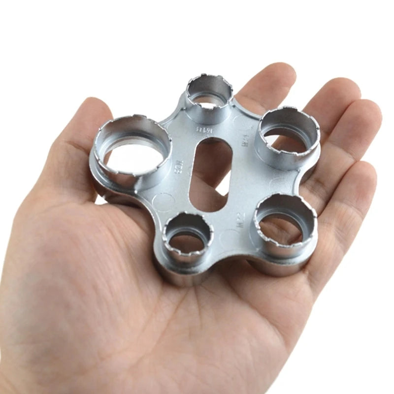 6in1 Wrench Faucet Aerator Disassembly Wrench Water Flows Adjusting Faucet Bubbler Wrench Plumber Wrench